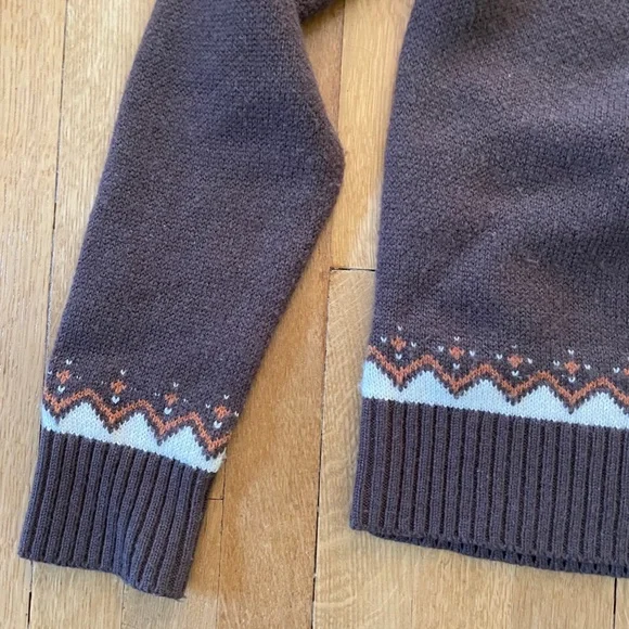 Kiel James Patrick Brown and Orange Pumpkin Sweater - Picture 5 of 9